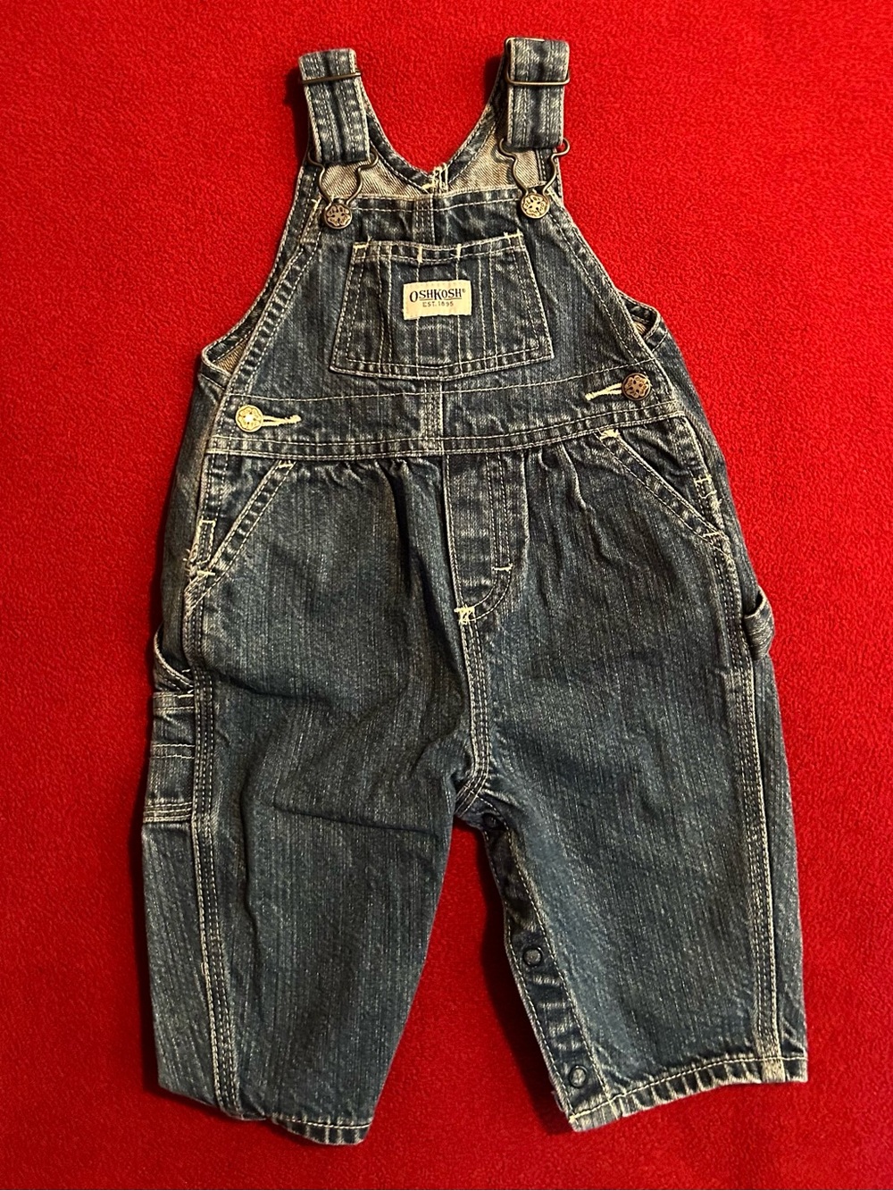 OshKosh B'gosh Distressed Denim Overalls - Blue